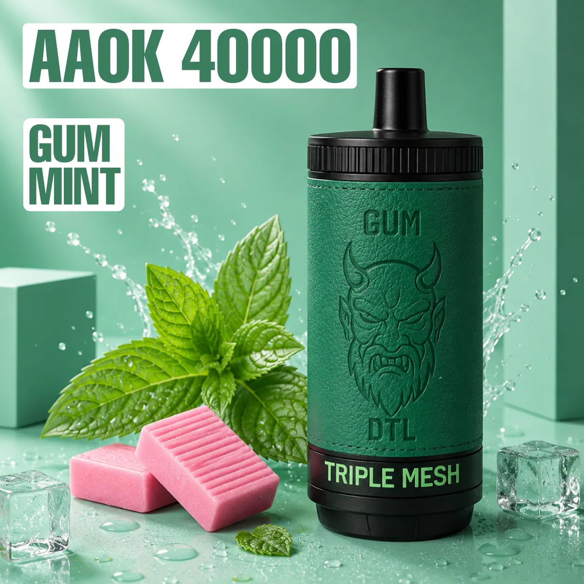 AAOK AK - 40000 disposable vape - Gum Mint flavour