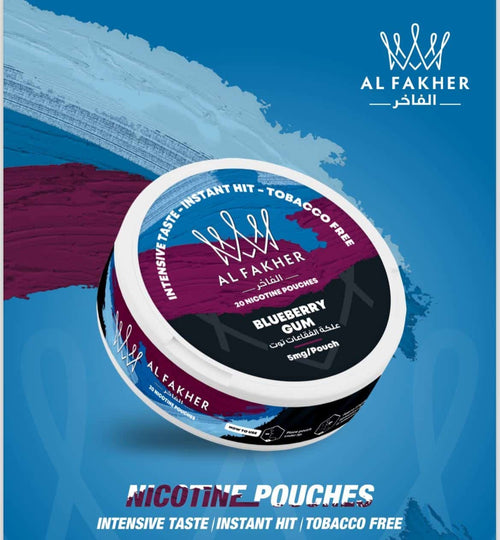 Al Fakher - Blueberry Gum Nicotine Pouches