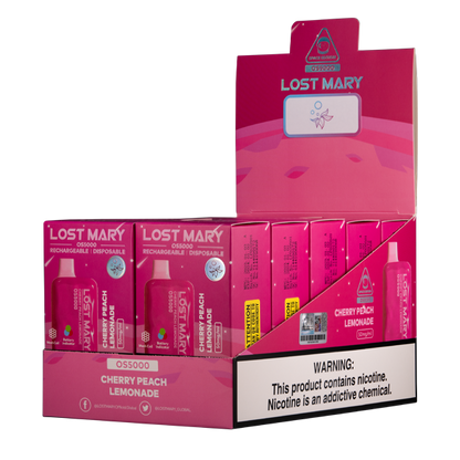 BUY 1 GET 1 FREE Cherry Peach Lemonade Lost Mary OS5000 | Vape Amazon India