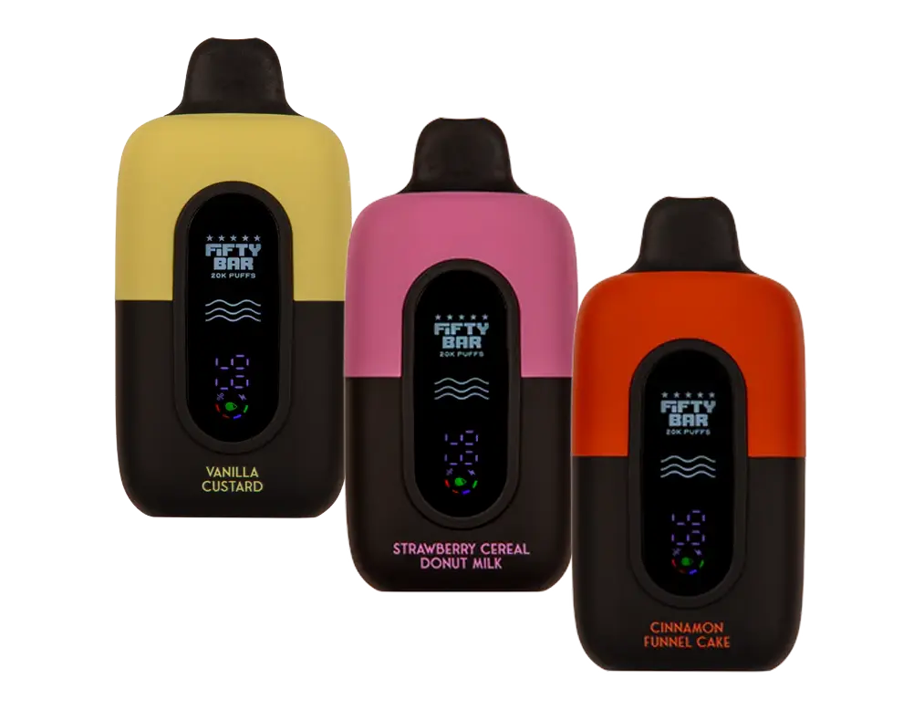 BUY 1 GET 1 FREE Fifty Bar 20K Black Series Sampler | Vape Amazon India Beard Vape Co