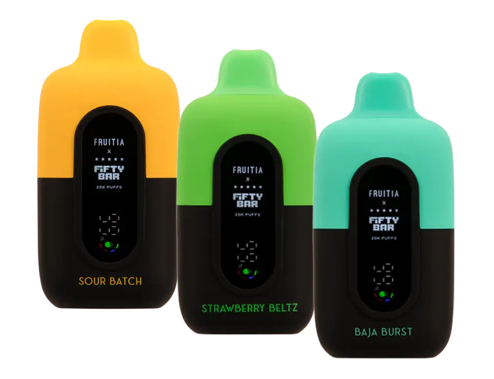 BUY 1 GET 1 FREE FRUITIA X Fifty Bar 20K Sampler | Vape Amazon India Fruitia