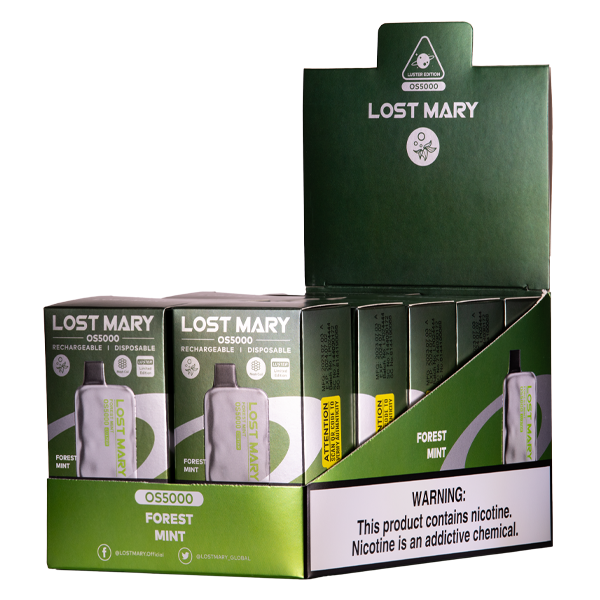 BUY 1 GET 1 FREE Forest Mint Lost Mary OS5000 Luster | Vape Amazon India