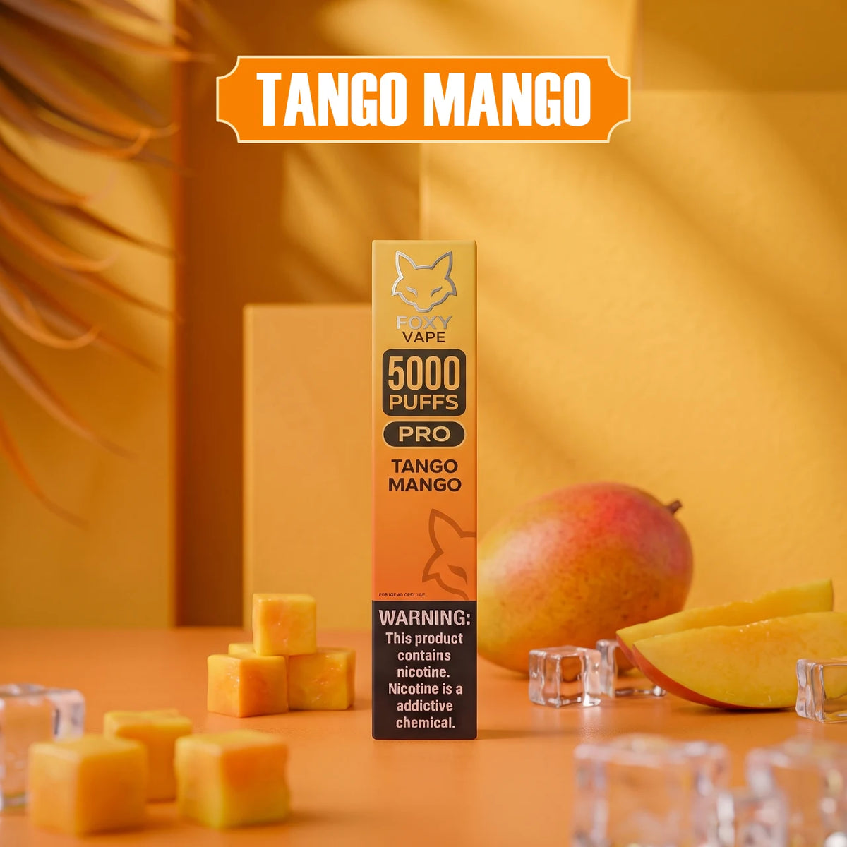 Foxy Pro - 5000 disposable vape - Tango Mango flavour