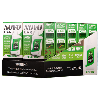BUY 1 GET 1 FREE Fresh Mint Novo Bar AL6000 | Vape Amazon India