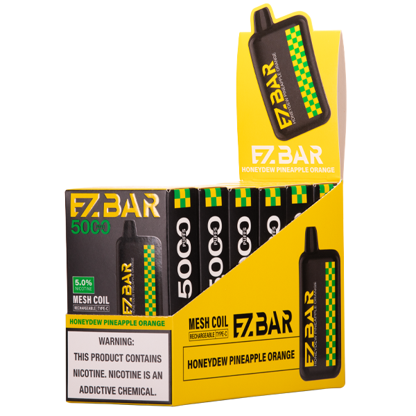 BUY 1 GET 1 FREE Honeydew Pineapple Orange EZBAR 5000 | Vape Amazon India