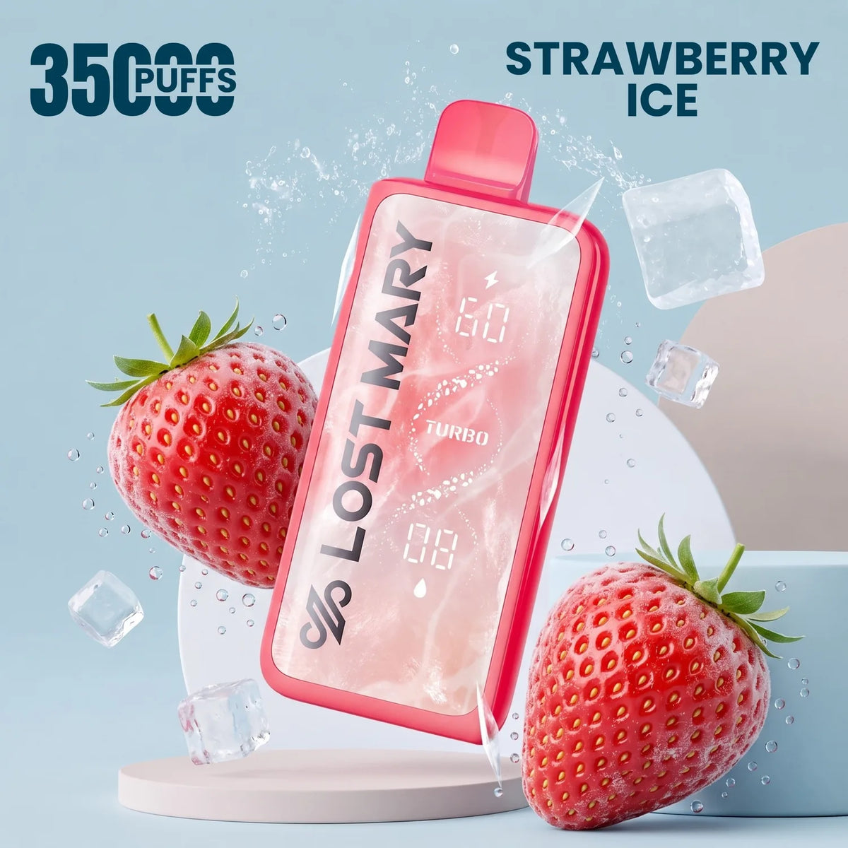 LostMary MT35000 disposable vape - Strawberry Ice flavour