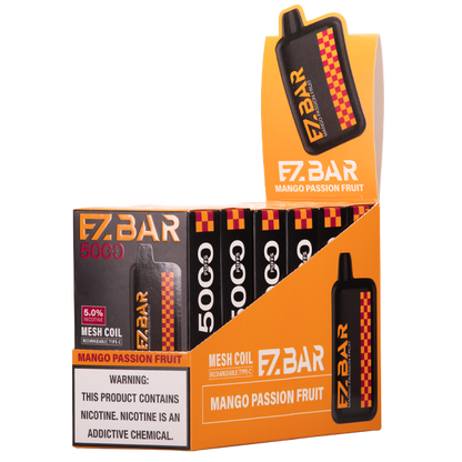 BUY 1 GET 1 FREE Mango Passion Fruit EZBAR 5000 | Vape Amazon India