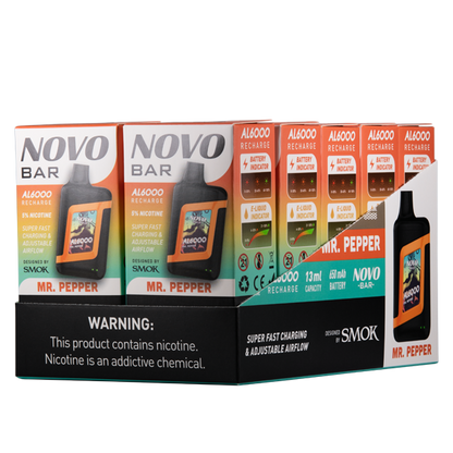 BUY 1 GET 1 FREE Mr. Pepper Novo Bar AL6000 | Vape Amazon India