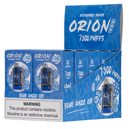 BUY 1 GET 1 FREE Blue Razz Ice Orion Bar 7500 | Vape Amazon India