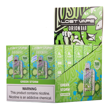 BUY 1 GET 1 FREE Green Storm Orion Bar 7500 | Vape Amazon India