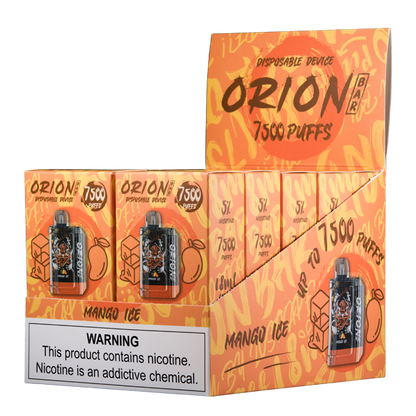 BUY 1 GET 1 FREE Mango Ice Orion Bar 7500 | Vape Amazon India