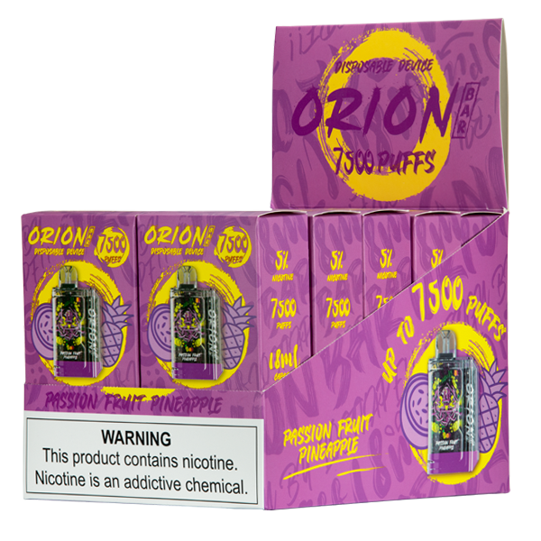 BUY 1 GET 1 FREE Passion Fruit Pineapple Orion Bar 7500 | Vape Amazon India