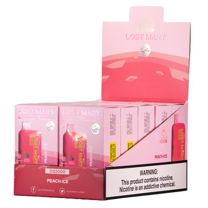 BUY 1 GET 1 FREE Peach Ice Lost Mary OS5000 | Vape Amazon India