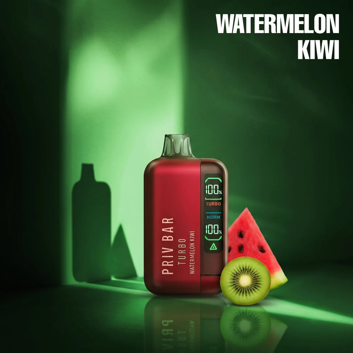 PRIV BAR TURBO – 15000 disposable vape - Watermelon Kiwi flavour
