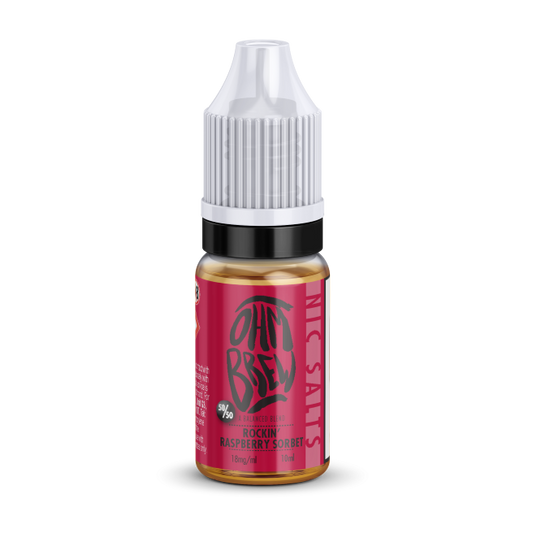 Ohm Brew Rockin Raspberry Sorbet 50/50 Nic Salt E-Liquid
