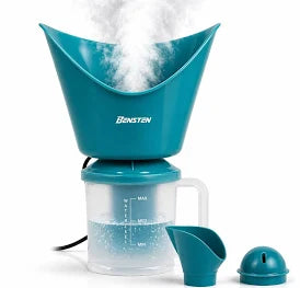 Bensten 3-in-1 Steam Vaporizer for Adults & Kids | Inhaler, Facial Sauna & Steamer | Fast Heating, 350ml Capacity (Green)