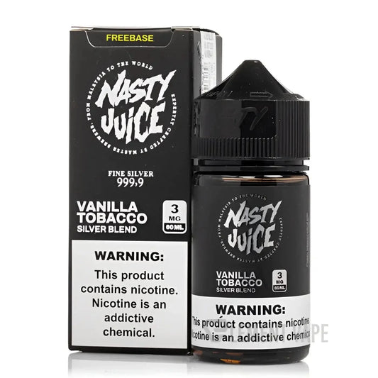 Silver Blend Tobacco 60ml Vape Juice (3mg) – Nasty Juice | Vape Mash India