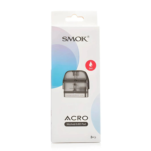 Smok Acro Replacement Pod 0.8Ω Black Transparent Genuine Smok Pods