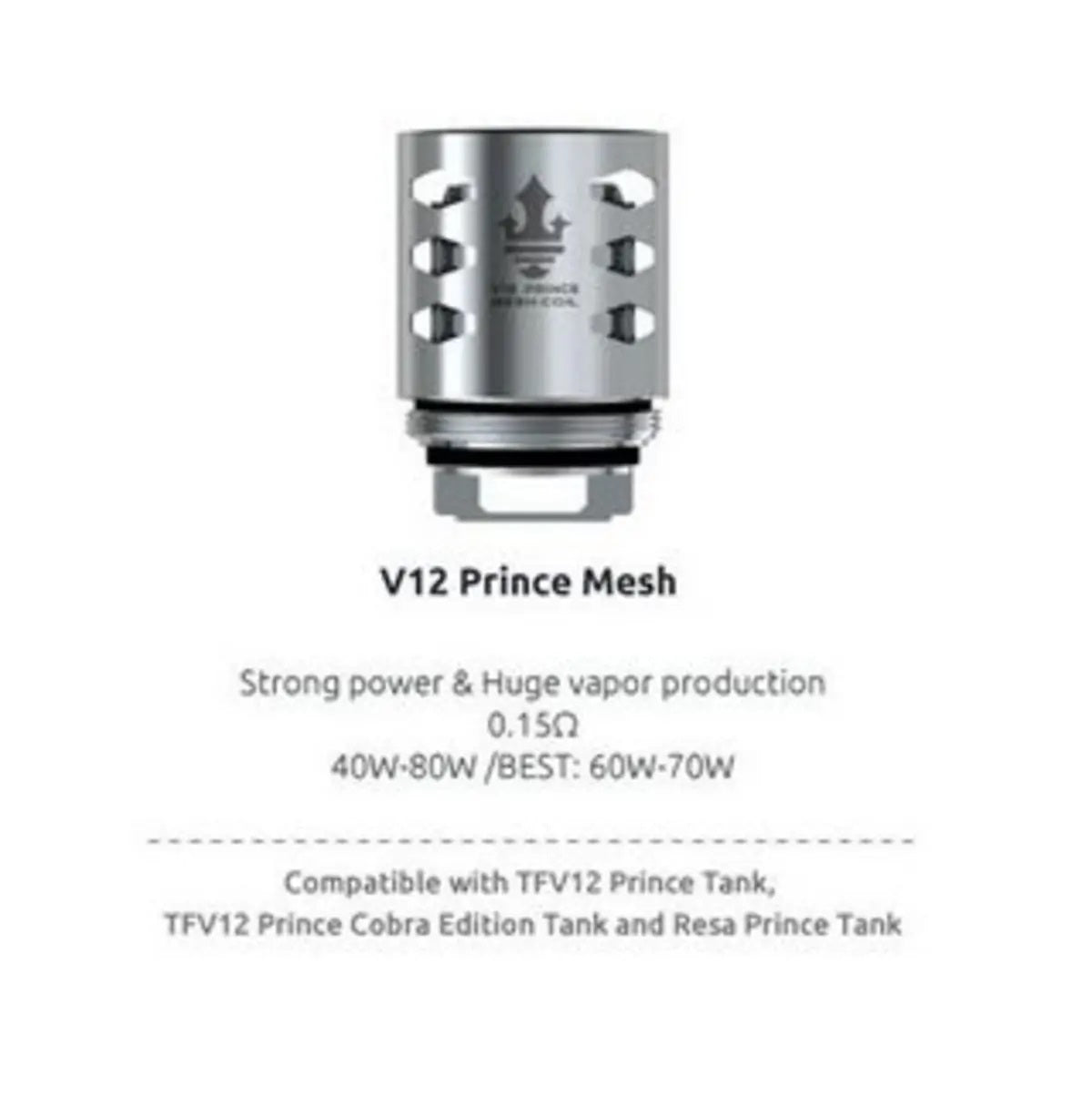SMOK V12 Price/RBA Replacement Coils ( All Resistance )