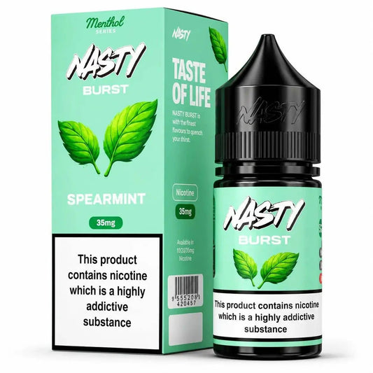 Spearmint - Nasty Burst | 30ML Nic Salt Juice | 35MG,50MG | Vape Mash India