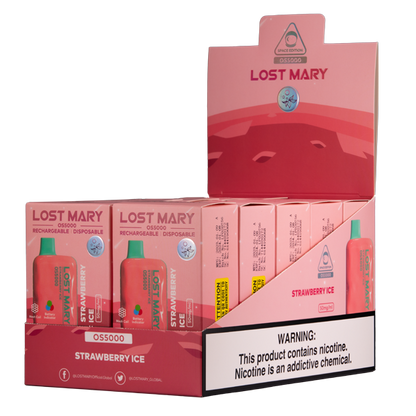 BUY 1 GET 1 FREE Strawberry Ice Lost Mary OS5000 | Vape Amazon India