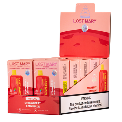 BUY 1 GET 1 FREE Strawberry Lemonade Lost Mary OS5000 | Vape Amazon India