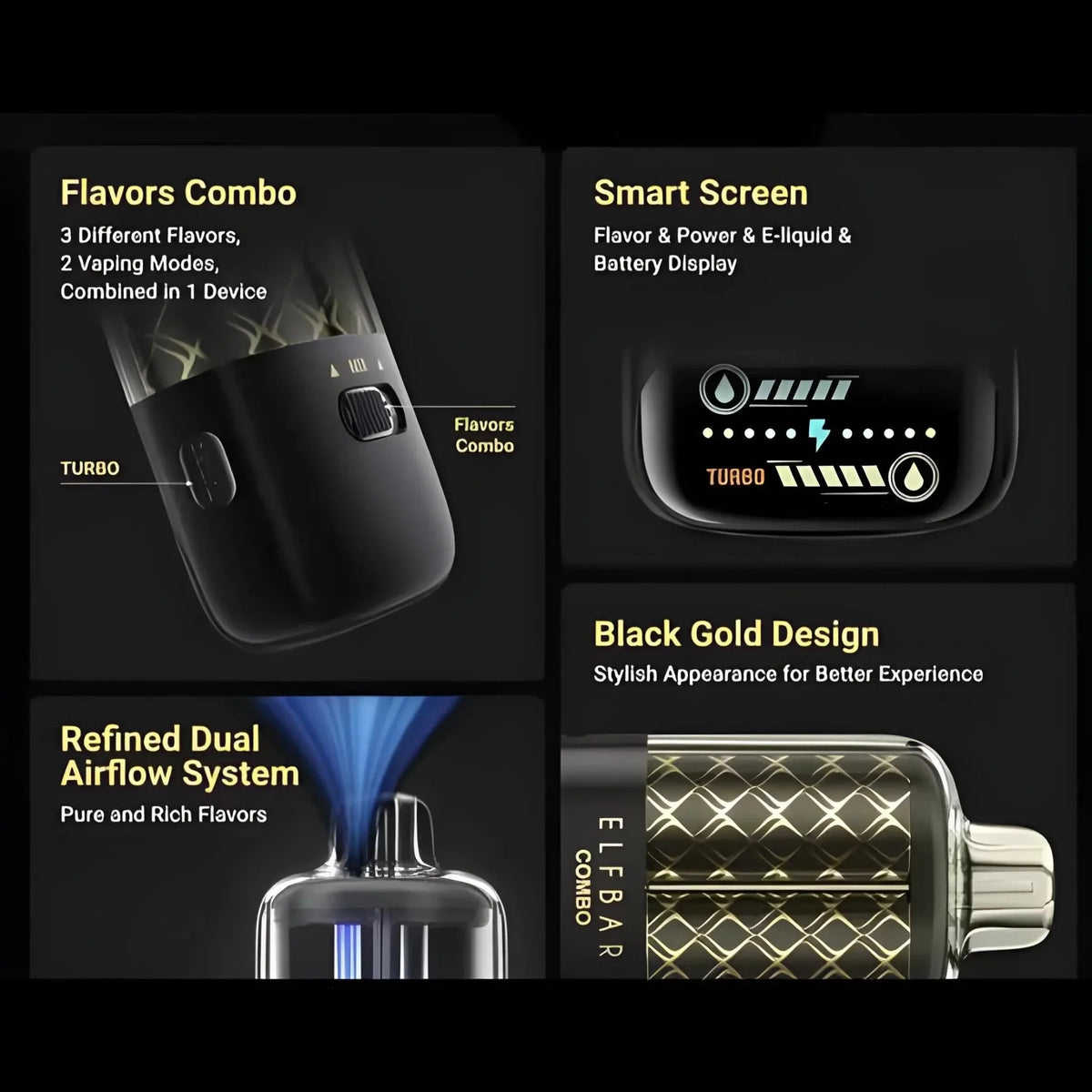 ELF BAR COMBO 25000 Puffs Dual Flavors Disposable Vape India