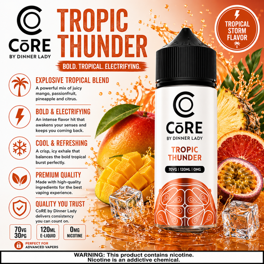 Tropic Thunder – CORE by Dinner Lady 120ML Vape Juice | 3MG, 6MG | Vape Mash India