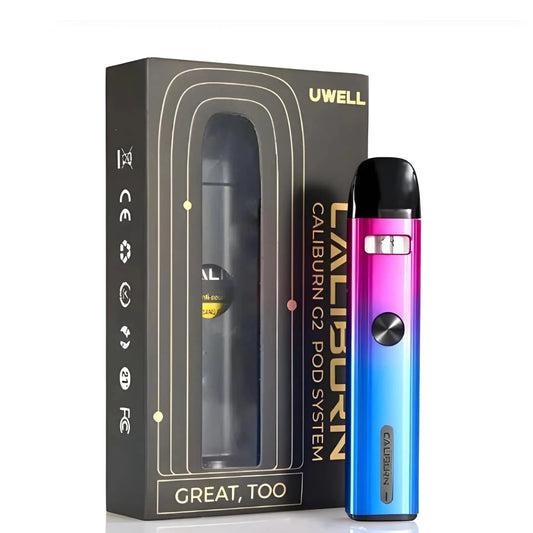 Uwell Caliburn C2 Pod System Gradient Blue and Pink Refillable Pod