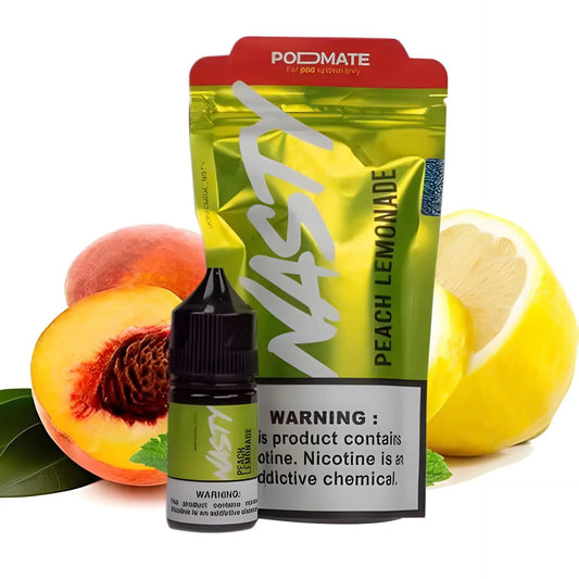 Peach Lemonade Nasty Podmate Salt 30ML | 35MG & 50MG Nic Salt
