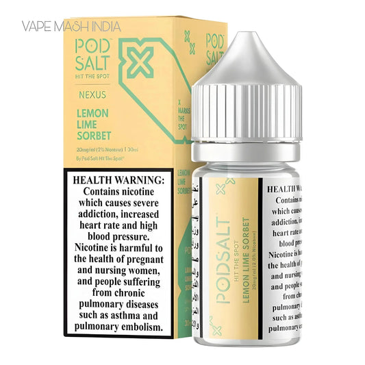 Pod Salt Nexus Lemon Lime Sorbet 30ml Vape Juice